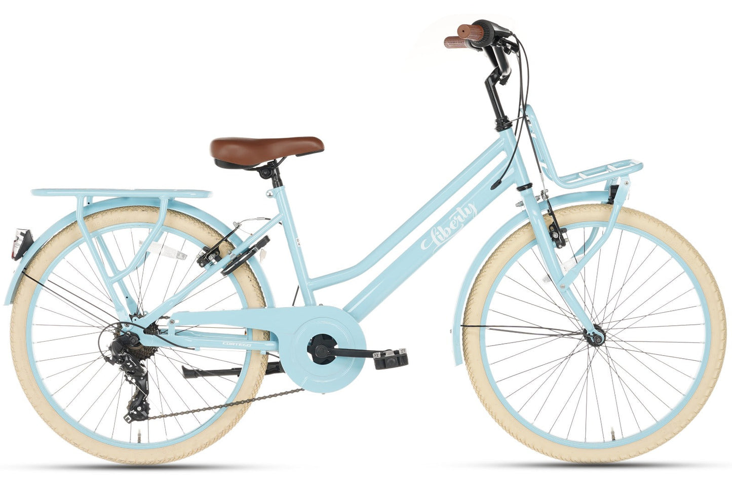 Liberty D7 Meisjesfiets 24 inch - 7 Versnellingen - Blauw