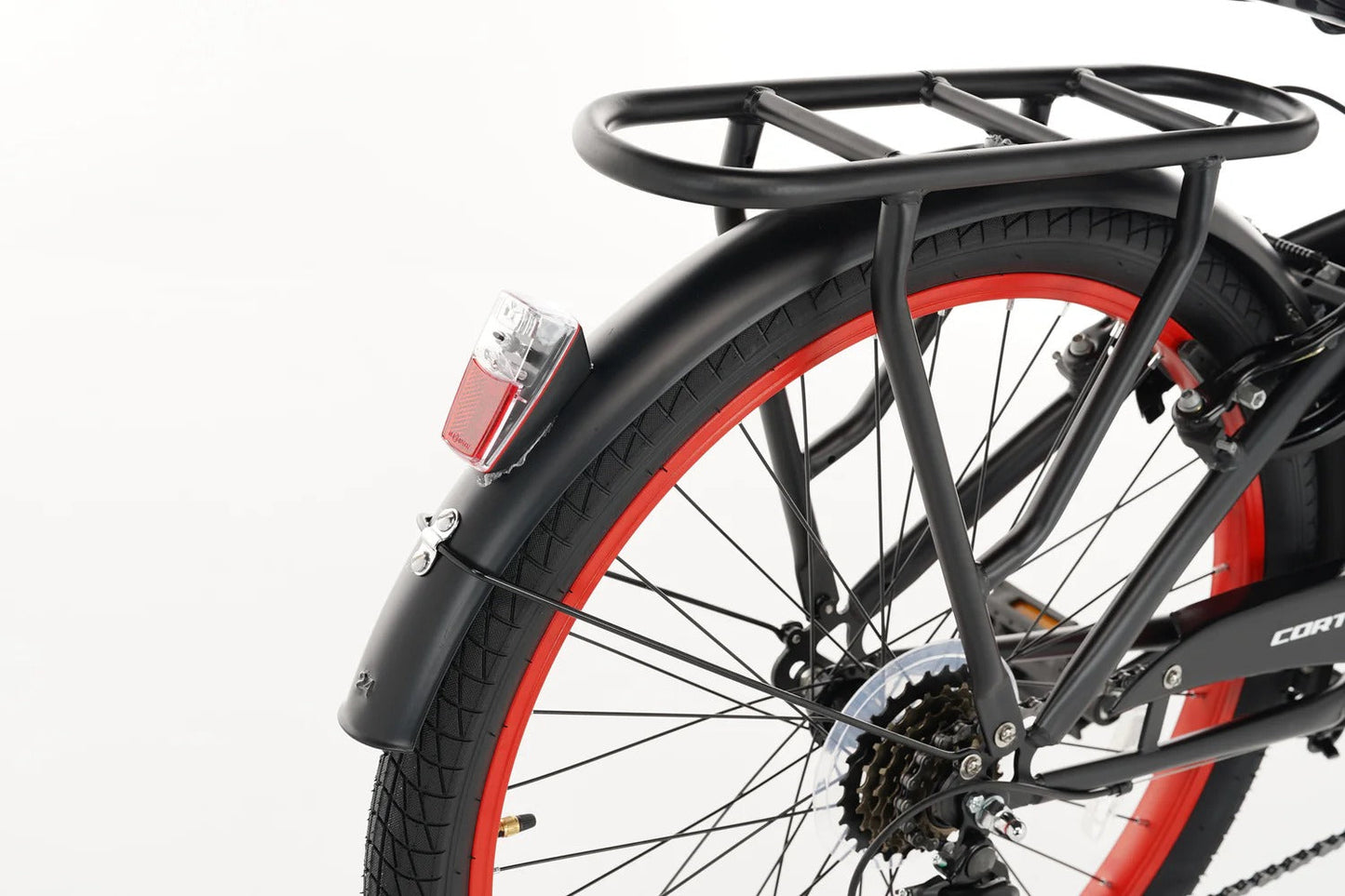 Rebel Jongensfiets 24 Inch Rood - 6 Versnellingen