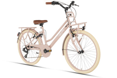 Liberty D7 Girls' Bicycle 24 inch - 7 Gears - Salmon