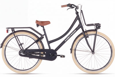 Cargo Meisjesfiets 26 inch - 3 Versnellingen - Mat-Zwart