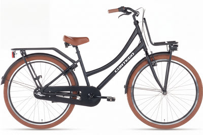 Cargo Meisjesfiets 26 inch - 3 Versnellingen - Mat-Zwart