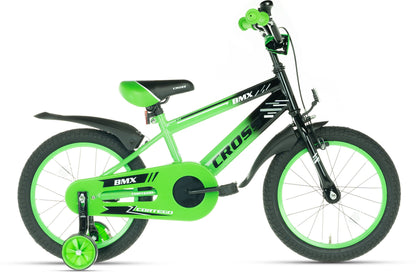 BMX Cross Boys Bike Green 16 Inch