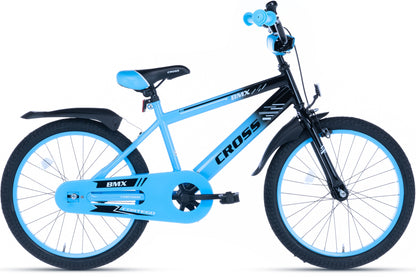 BMX Cross Boys Bike Blue 18 Inch