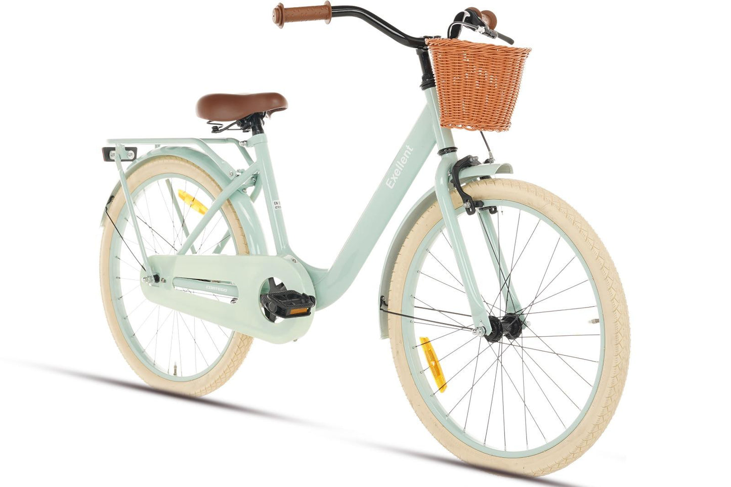 Excellent Girls' Bicycle Green 22 inch + Basket