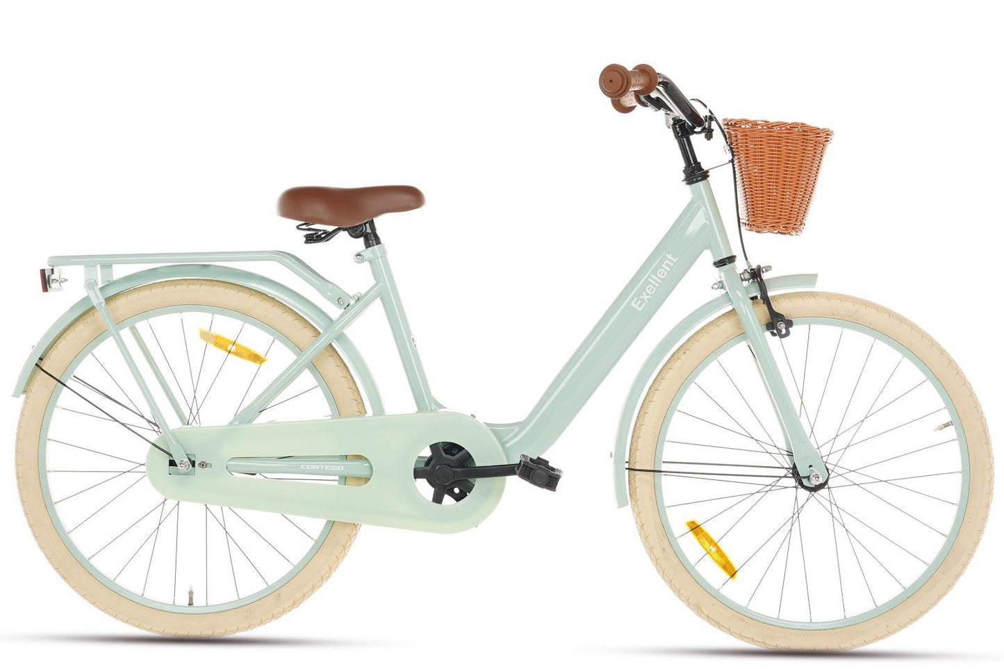 Excellent Girls' Bicycle Green 22 inch + Basket