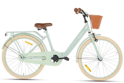 Excellent Girls' Bicycle Green 22 inch + Basket