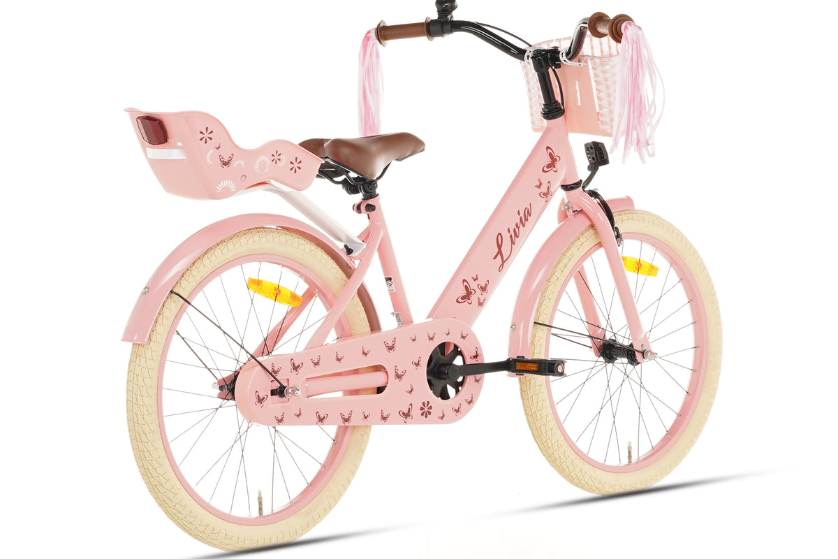 Livia Meisjesfiets Roze 20 inch