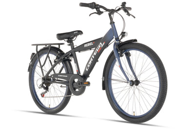 Rebel Boys' Bike 26 Inch Blue - 6 Gears