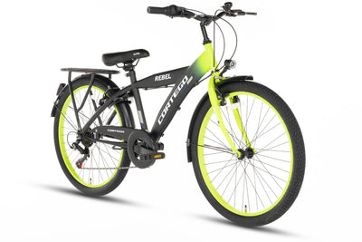 Rebel Boys' Bike 26 Inch Lime - 6 Gears
