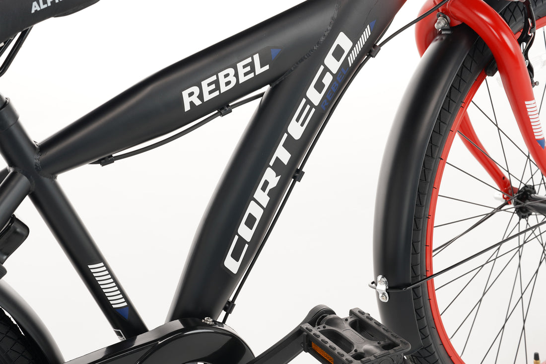 Rebel Boys' Bike 22 Inch Red - 6 Gears