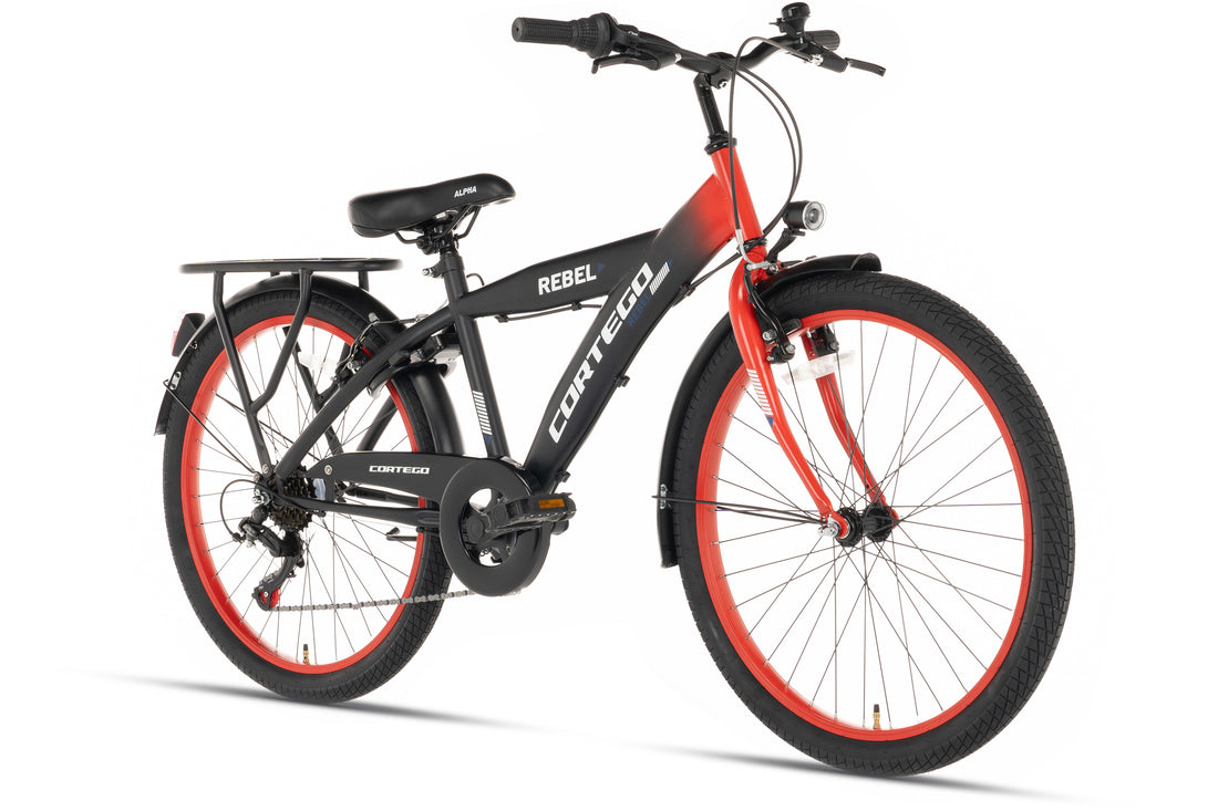 Rebel Boys' Bike 22 Inch Red - 6 Gears