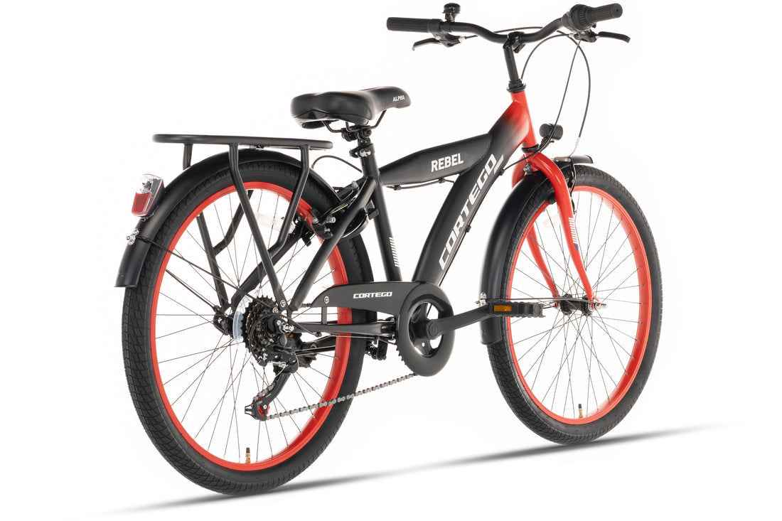 Rebel Boys' Bike 22 Inch Red - 6 Gears