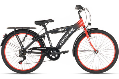 Rebel Boys' Bike 22 Inch Red - 6 Gears