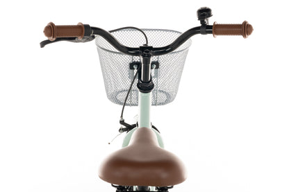 Liberty girls' bicycle Green 12 inch + basket