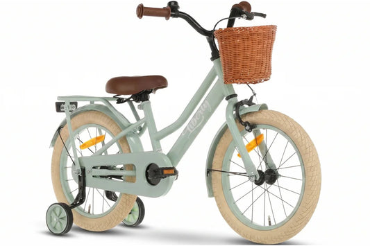 Liberty girls' bicycle Green 16 inch + basket