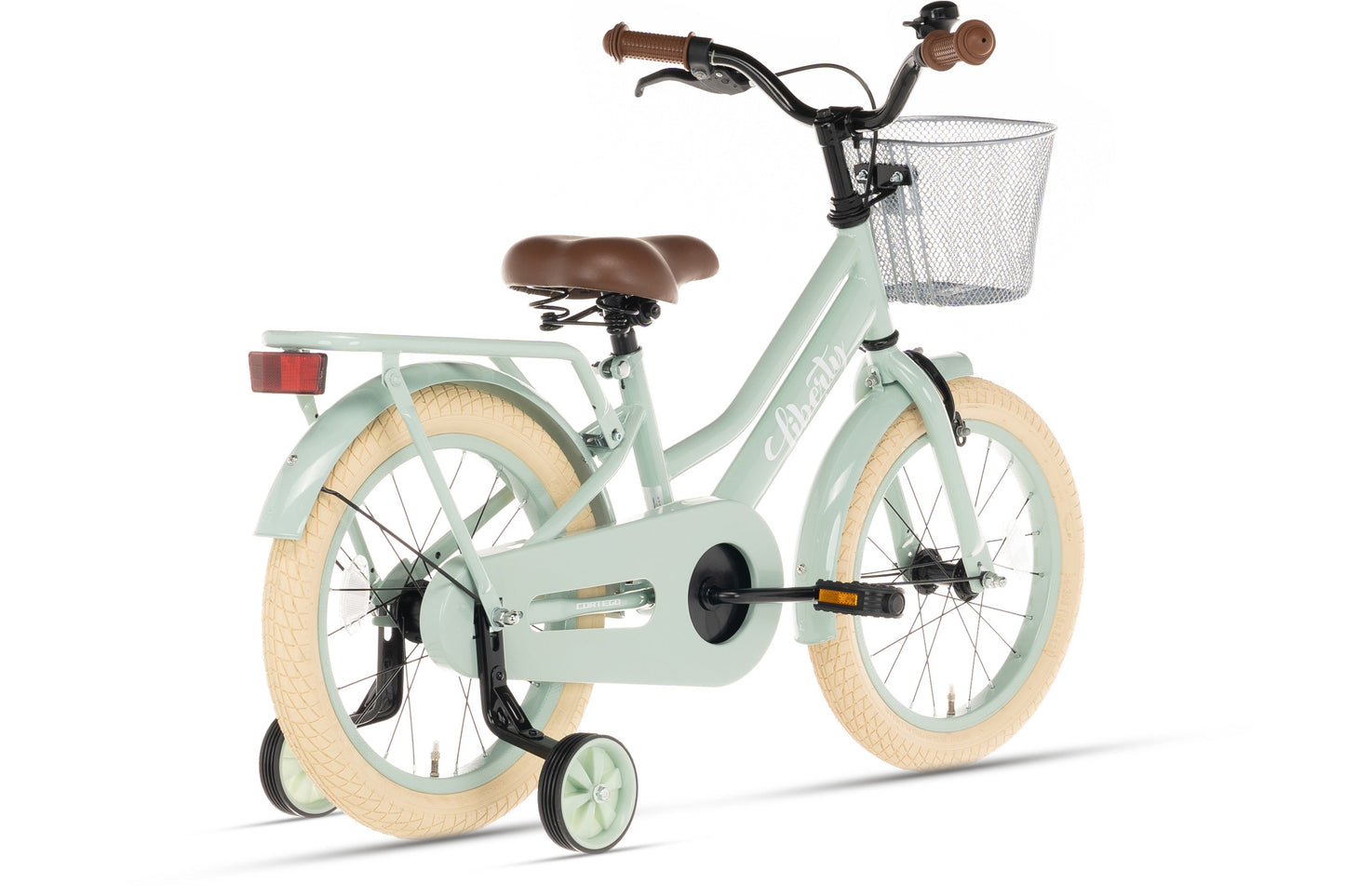 Liberty girls' bicycle Green 12 inch + basket