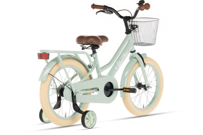 Liberty girls' bicycle Green 12 inch + basket