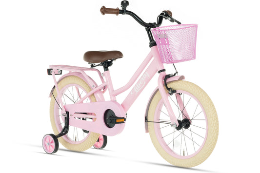 Liberty girls' bicycle Pink 12 inch + basket