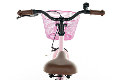 Liberty meisjesfiets Roze 16 inch + mand