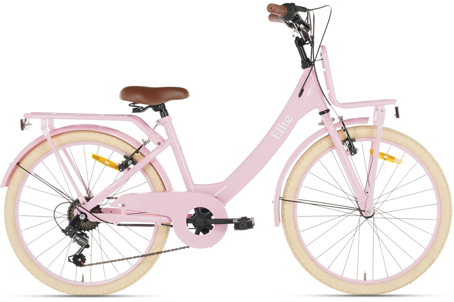 Elite Meisjesfiets 22 inch - 7 Versnellingen - Roze