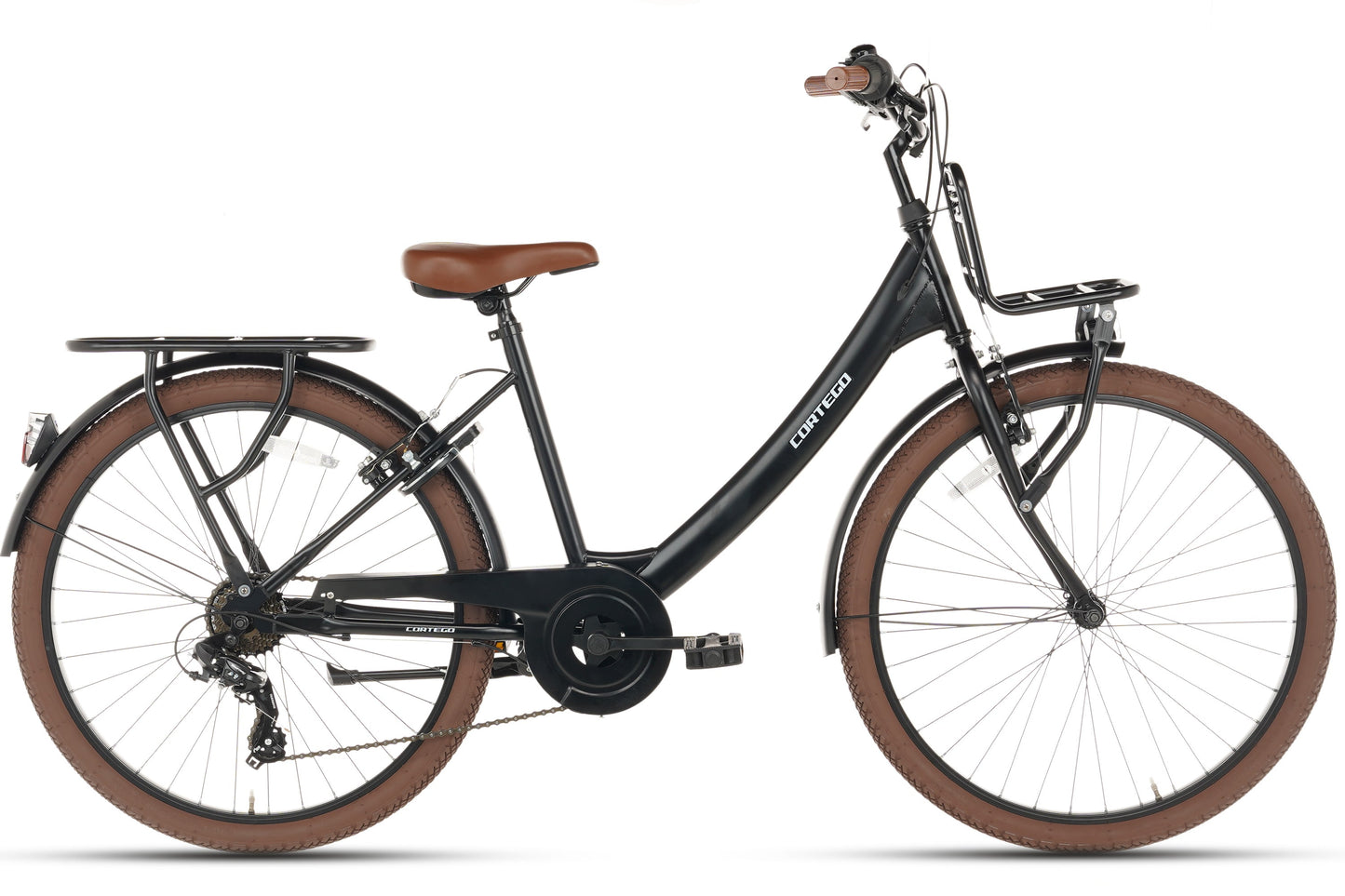 Elite Girls' Bike 26 Inch - 7 Gears - Matte Black