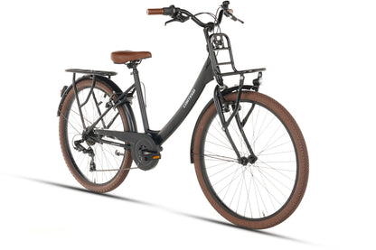 Elite Girls' Bike 26 Inch - 7 Gears - Matte Black