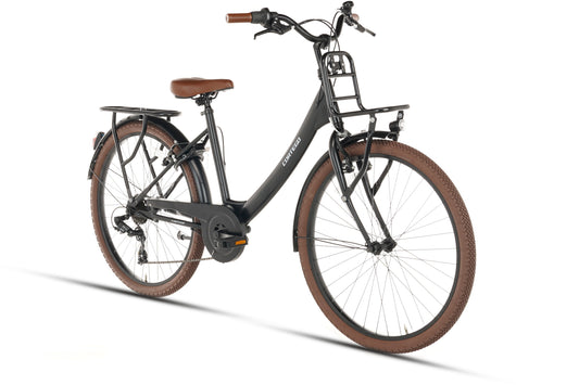Elite Girls' Bike 26 Inch - 7 Gears - Matte Black