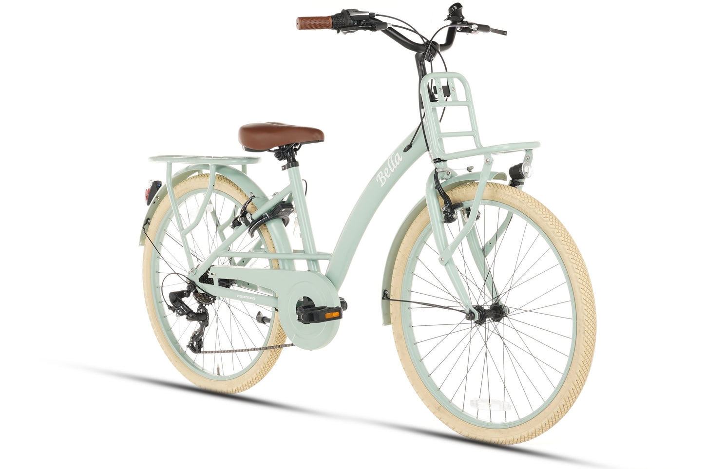 Bella Girls' Bicycle 26 inch - 7 Gears - Green