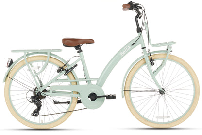 Bella Girls' Bicycle 26 inch - 7 Gears - Green