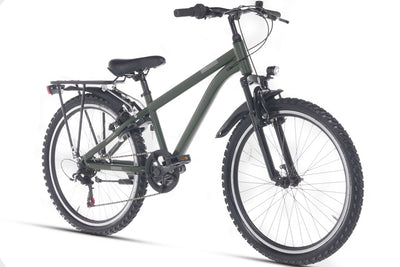 Ranger Plus 7-speed Boys' Bicycle 26 inch Army Green