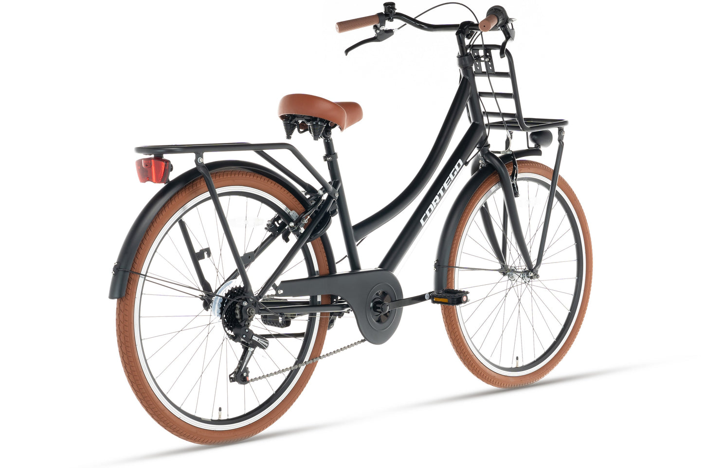 Transporter Girls' Bike 24 inch - 7 Gears - Matte Black