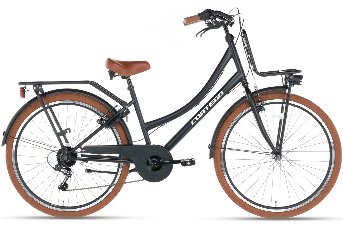 Transporter Girls' Bike 24 inch - 7 Gears - Matte Black