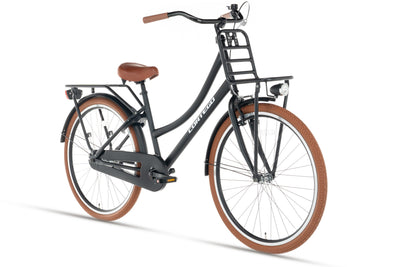 Transporter Meisjesfiets 24 inch Mat-Zwart