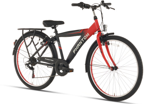 Rebel Boys' Bike 26 Inch Red - 6 Gears