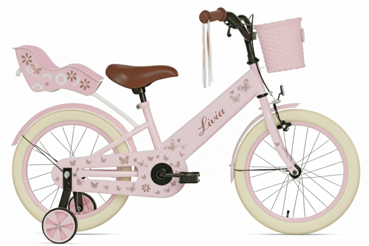 Livia girls' bicycle Pink 14 inch