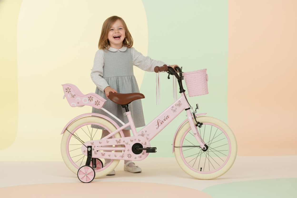 Livia girls' bicycle Pink 14 inch