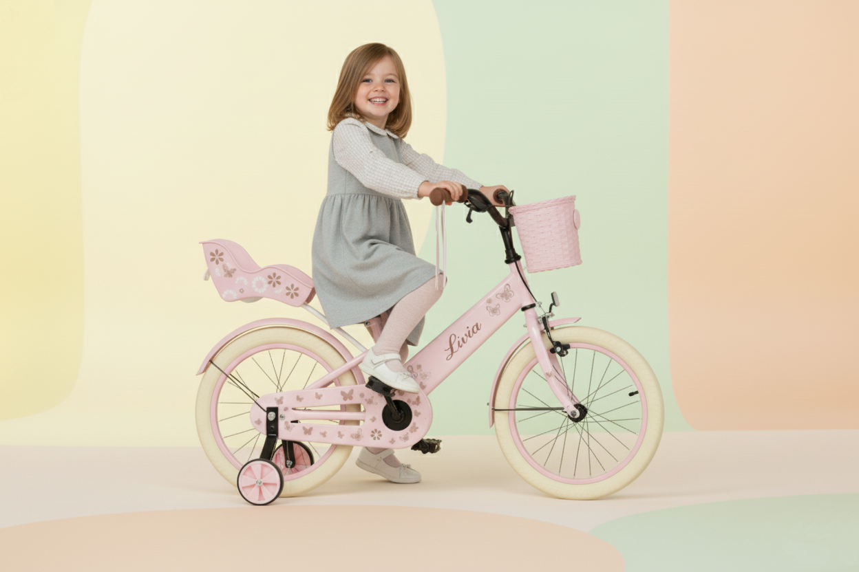 Livia girls' bicycle Pink 14 inch