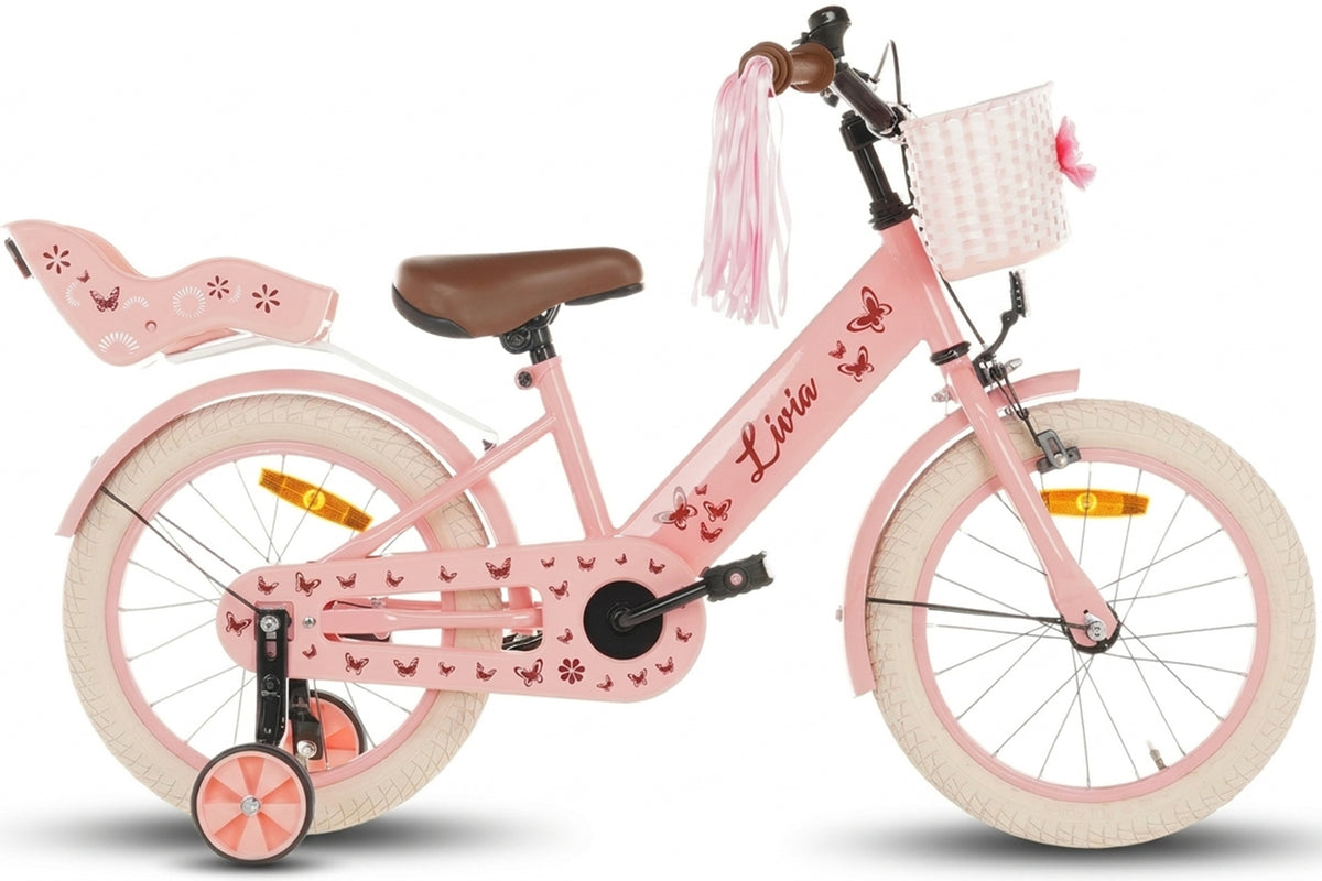 Livia Meisjesfiets Roze 14 inch