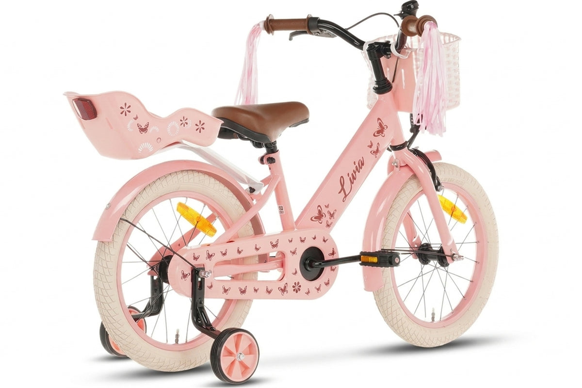 Livia Meisjesfiets Roze 14 inch