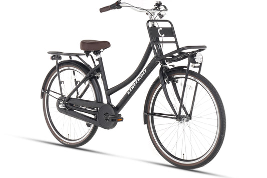 Cargo Meisjesfiets 26 inch - 3 Versnellingen - Mat-Zwart