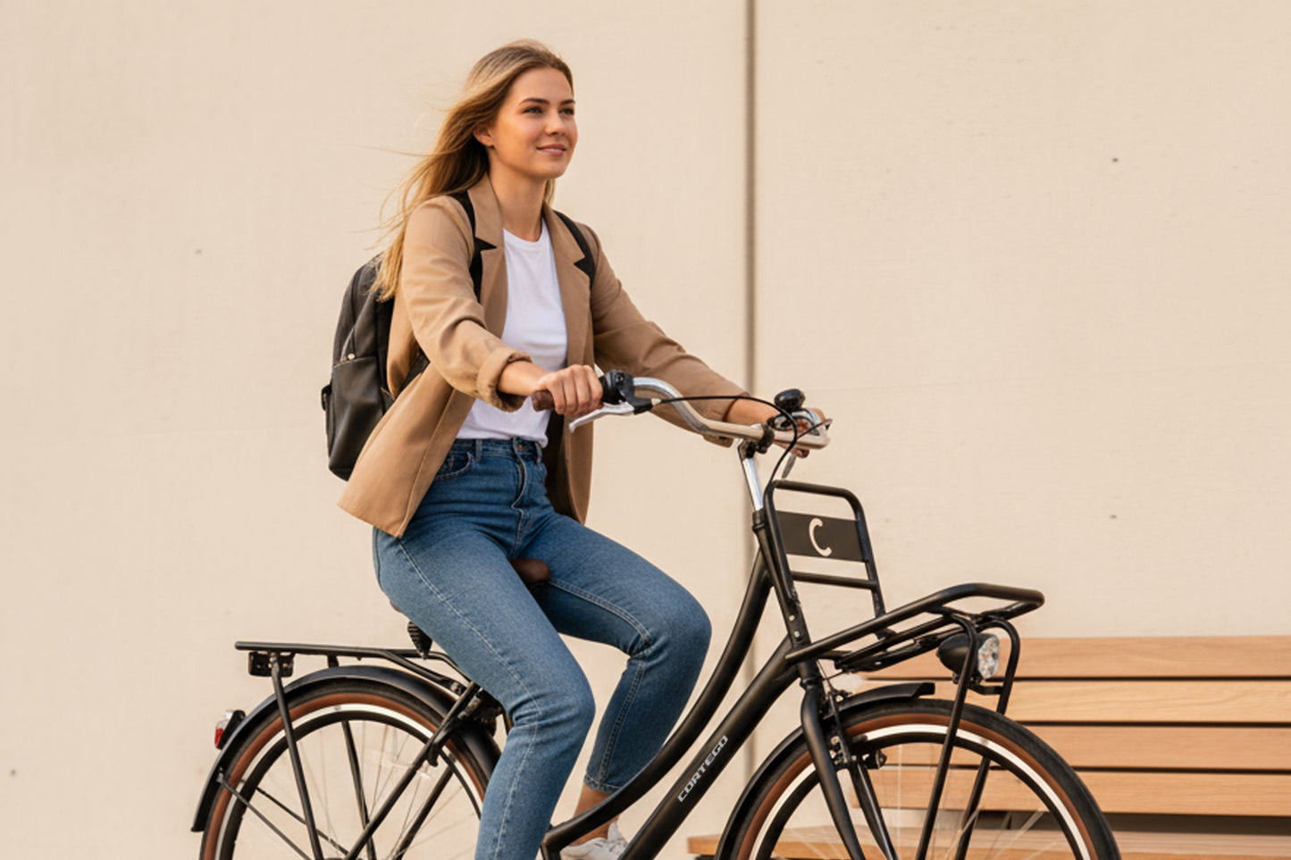 Cargo Transportfiets 28 inch Mat-zwart