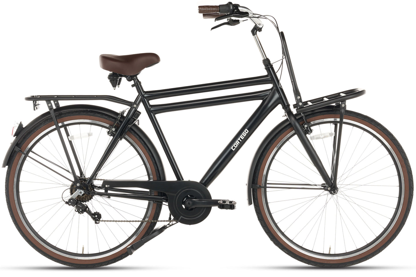 Transporter Herenfiets 7 Versnellingen Mat-Zwart